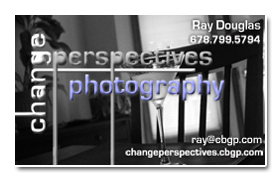 Change Perspectives Photography Business Card Design