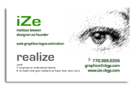 iZe Web Design Business Card Design