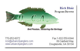 Urban City Anglers Business Card Design